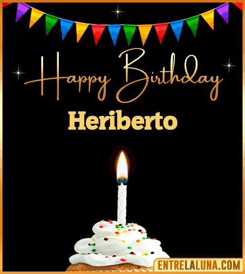 GiF Happy Birthday Heriberto